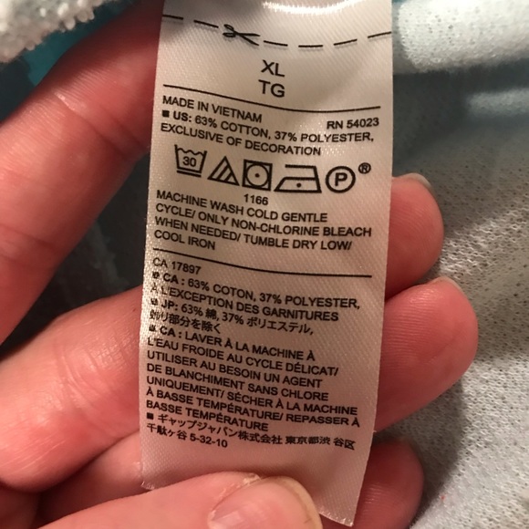 ❤️ Banana Republic Soft Teal Ruffled Elbow Sleeve Textured Top. Sz XL. - Picture 4 of 7